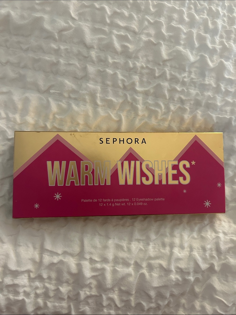 Sephora Warm Wishes Eye Palette - Hot Pink & Metallic Gold Box